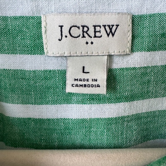 J Crew Striped linen-blend button-up shirt - Picture 4 of 8